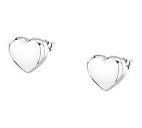 MORELLATO Boucles d'oreilles femme en acier, collection INTRECCI, coeur, idées cadeaux petite amie, amie, Media, Métal, Aucune pierre précieuse.