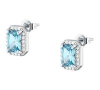 MORELLATO Boucles d'oreilles femme en argent 925 recyclé, zircons, coupe octogonale, collection TESORI, Media, Métal, Zircone cubique