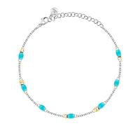 MORELLATO Bracelet de Cheville pour Femme en Acier et Pierres d'Agate Colorées, Collection SUMMER COLOURS - SAXQ19