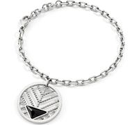 Morellato Bracelet Femme, Coeur Mon, Sada20, Acier Charm Pendent Cristal Noir
