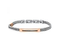 Morellato Bracelet Homme, Collection CATENE, en Acier, PVD Or rose, Cristaux - SATX11