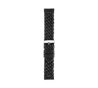 Morellato Bracelet homme, collection Manufacti, modèle Turner, en cuir véritable vintage - A01X5334C92, Noir, 22mm, Vintage