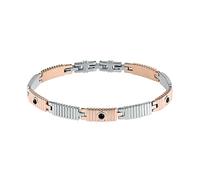 Morellato Bracelet Homme en Acier Inoxydable, Pierres Précieuses, Or Rose IP, Collection Urban - SABH30