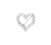 Morellato Broche Femme en Argent 925‰ Recyclé, Collection TESORI, Forme Cœur, Cadeau Professeur - SAIW221