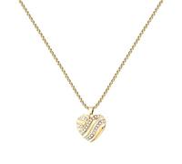 Morellato Collier Femme, Acier, Cristaux, Collection BATTITO, Cœur