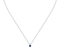 Morellato Collier Femme en Argent Durable 925‰, Zircon Bleu, Collection Tesori - SAIW172