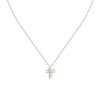 Morellato Collier Homme en Argent 925% recyclé, Croix, Collection DIAMONDS, Idée Cadeau Homme