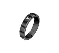 Morellato Bague homme Motown en acier inoxydable, Pierres précieuses, Ip noir - SALS82025
