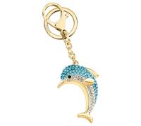 Morellato Porte-clés Femme en Acier, Or, Cristaux, Dauphin, Collection MAGIC, Idées Cadeaux Femme - SD0406