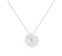 Morellato Riflessi Collier Femme Pendentif | Argent, Couleur Argent, Taille 45 + 15 cm, Zircone Cubique, Blanc, SABC11