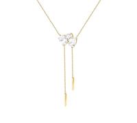 Morellato Riflessi Collier pour Femme Pendentif | Argent Durable, couleur Doré, Zircon Cubique Blanc, Taille 40 + 5 cm