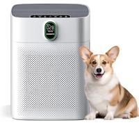 MORENTO Purificateur d'Air Maison, Filtre HEPA élimine de Particules, L'odeur, Poils d'animaux, CADR 300 m³/h, 24dB, Capteur de qualité de l'air, 4 Vitesse du Vent pour Chambre Bureau
