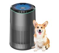 MORENTO Purificateur d'air pour la maison, purificateur d'air pour les odeurs de fumée et de squames d'animaux domestiques avec éponge parfumée, petit purificateur d'air avec mode veille pour chambre