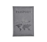 MORENTSU Couverture Passeport Avion Femmes Hommes Voyage Passeport Cas Cuir Rose Mignon Passeport Portefeuille Portefeuille Fille Passeport Titulaire, seize if grey, One size