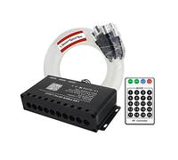 Moreor Effect Light Driver 5W Shooting Stars Moteur Rf Télécommande PMMA Câble de fibre optique LED Éclairage for plafond Stare Sky Éclairage intérieur de voiture(10pcs(1.0mm 5pcs 5M))