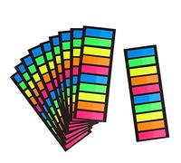 Morepack de 2000 Neon Couleur ruban Drapeau Post, page marqueurs, Index Tab Drapeau, autocollant Note, fluorescent, 10pack, 2000 pages fils
