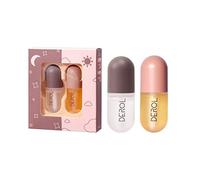 MORESAVE Day & Night Double Effect Lip Plumper Coffret, Ensemble de Sérum Naturel pour les lèvres et le soin des lèvres, Lip Enhancer Lip Maximizer Lip Gloss pour de belles lèvres plus douces
