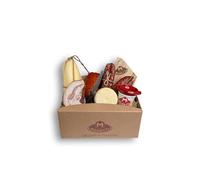 Moretti® Panier de Noël Artisanal avec Charcuterie et Fromages - Parfait pour les Cadeaux de Noël 2024, les Pique-niques d'Été et les Apéritifs - Inclut des Cadeaux. (PANIER TRADITIONNEL)