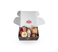 Moretti® Panier de Noël Artisanal avec Charcuterie et Fromages - Parfait pour les Cadeaux de Noël 2024, les Pique-niques d'Été et les Apéritifs - Inclut des Cadeaux. (PANIER POUR PLANCHES)