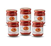 Moretti® Spicy Nduja de Spilinga Calabrese | Fait à la main et original | PAS d'OGM | Salami tartinable et crémeux en pot de 180gr (6 pots)