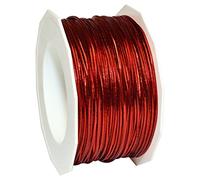 Morex Ribbon 1318/50-609 Stretch Cord Polyester Ribbon, 50 yd, Red by