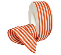 Morex Ribbon 99509/20-620 Grosgrain Stripes Ribbon, 1 1/2 by 20 yd, Orange by