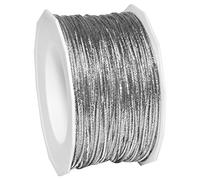 Morex Ribbon Bobine 1318/50-631 Cordon élastique Polyester Ruban, 45,7 m, Argent