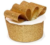 Morex Ribbon Bobine 98509/10-634 Princesse Paillettes métalliques et en Nylon Ruban, 1-1/5,1 cm par 9,1 m, Doré