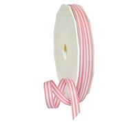 Morex Ribbon Bobine 99502/20-22 Gros Grain Rayures Ruban, 3/20,3 cm par 18,3 m., Rose