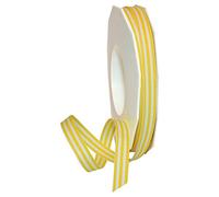 Morex Ribbon Bobine 99502/20-605 Gros Grain Rayures Ruban, 3/20,3 cm par 18,3 m., Jaune