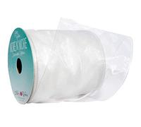 Morex Ribbon Bobine de Ruban de Mousseline 10,2 cm Filaire avec 9,1 m