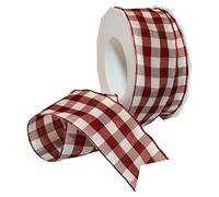Morex Ribbon Bobine Karo Ruban, 1-1/5,1 cm par 20,1 m., Bordeaux