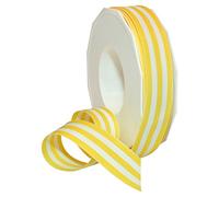 Morex Ribbon Grosgrain Stripes Ribbon, 7/8 by 20 yd, Yellow by