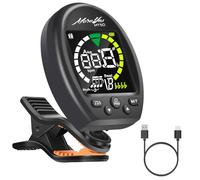 Moreyes 3 en 1 Accordeur de Guitare, Metronome et Générateur de Tonalités, Accordeur Guitare Rechargeable à Clip Avec Ecran en Couleurs pour Guitare Acoustique, Guitare Electrique, Ukulélé, Métronome