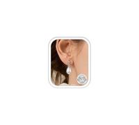 Morfetto Boucles d'Oreilles Perles Or Argent Hypoallergéniques Boucles d'Oreilles Femme Pendantes Perles Plaquée Or 14 Carats Boucle d'Oreille en Zircone Cubique Fête des Mariage Mariées Cadeau SC