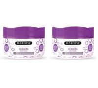 Morfose Masque Capillaire Kératine 500ml - Réparation intensive pour cheveux très abîmés - Kératine végétale pour force, brillance & souplesse (Lot de 2)