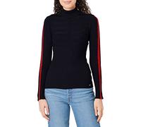 Morgan 182-mentoi.n Femme Pullover Sweater, Marine/Rouge, S