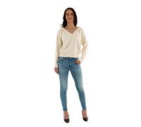 Morgan 241-MBALLON Pull, Ivoire, M Femme
