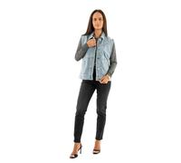 MORGAN 242-GAK Veste en Jean sans Manche, Bleu, 40 Femme