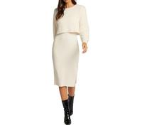 MORGAN 242-RMONA Robe, Ivoire, XS Femme