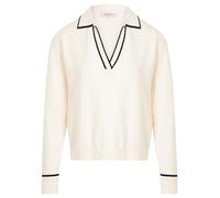 Morgan 252-MCOLO Pull, Ivoire/Noir, S Femme