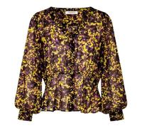 Morgan - Blouse Femme avec Manches Longues et col v Multicolore moucheté - Taille 36