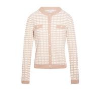 Morgan Cardigan '261-MIRES' taupe / blanc, Taille XS