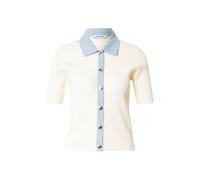 Morgan Cardigan ivoire / bleu ciel, Taille L