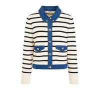 Morgan Cardigan marine / bleu denim / blanc cassé, Taille XL