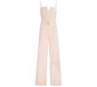 Morgan - Combinaison Pantalon Coupe ajustée Femme Rose Claire à Rayures Tennis et à Bustier col v - Taille 42