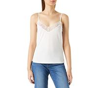 Morgan Débardeur Bretelles Fines avec Dentelle Blanc cassé XS