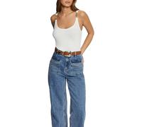 Morgan Débardeur Bretelles Fines Off White L