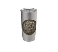 Morgan Dollar 1879 Pièce de monnaie Numismatique USA Gobelet isotherme en acier inoxydable double paroi