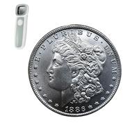 Morgan Dollar coins Uncirculated 1886(First Edition)rare coin Comes with a coin magnifying glass